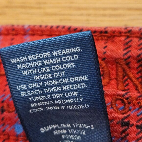 Woman's Arizona Jeans Co punk grungecore plaid mid rise skinny jeans size 13 - Picture 8 of 11